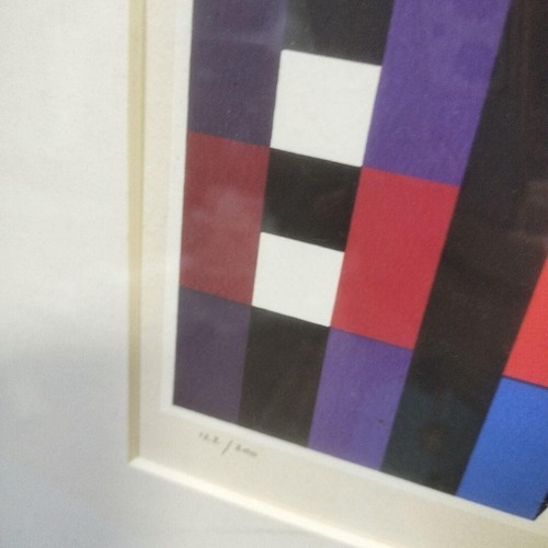 Yaacov Agam Signed Original Serigraph Print Limited edition 200 Framed - 第 3/6 張圖片
