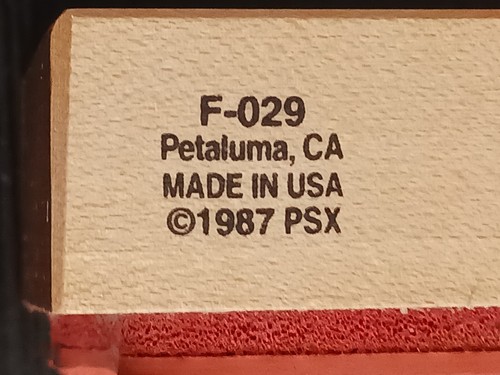 Handmade Quilt PSX Rubber Stamp Vtg 1987 F-029 MADE IN USA Quilting Sewing - Picture 7 of 12