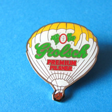 GROLSCH Pilsner Lager Hot Air Balloon pin badge. VGC. Unused. 