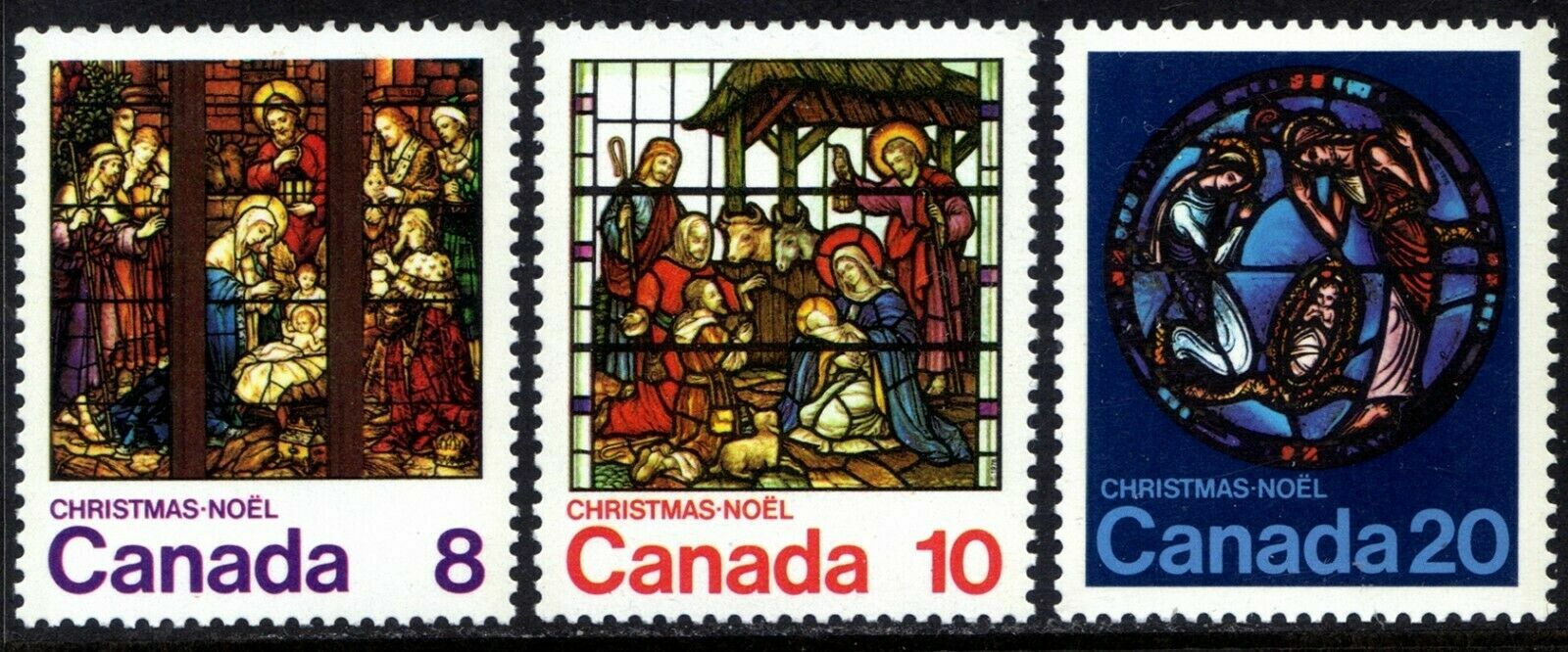 Canada 1976 Christmas Set Scott # 697 - 699 Mint Never Hinged complete