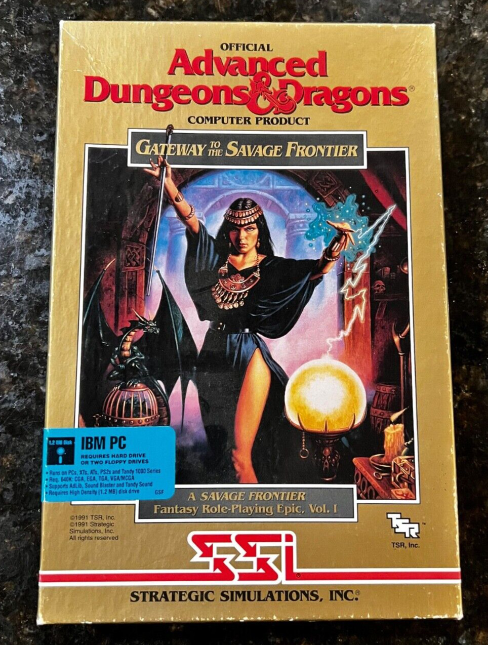 AD&D, Gateway to the Savage Frontier, SSI, With Clue Book, IBM PC,
