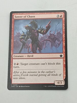 Magic the Gathering Einzelkarte Sower of Chaos bespielt