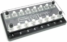 SMD (SMD-8-ANL) Heavy Duty Eight ANL Fuse Block | Steve Meade Designs