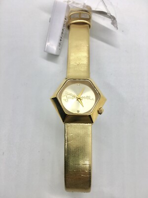 Just Cavalli Analog Gold Dial Women's Watch - R7251145517- Leather