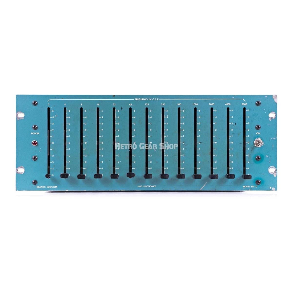 Ling Electronics EG-10-B Tube Graphic Equalizer EQ Vintage Rare