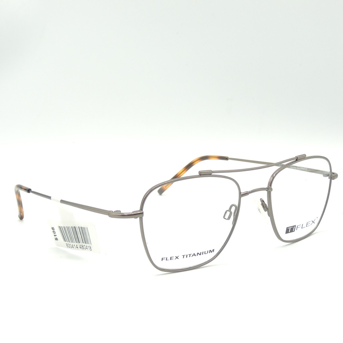 Ti Flex T 1762 Shinny Gunmetal Eyeglass Frame 53 20 145 | eBay