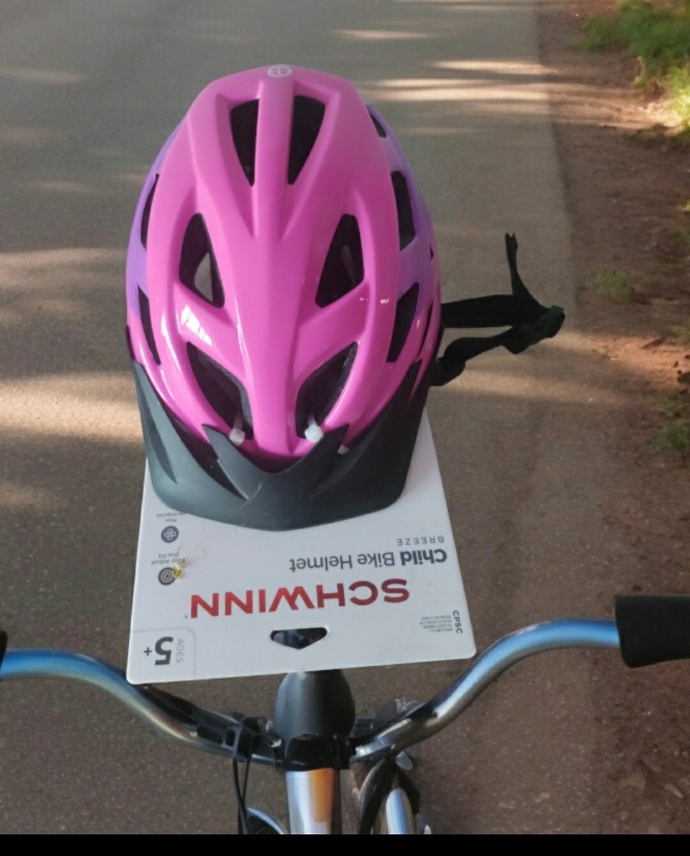 Schwinn Breeze Child Bicycle Helmet, ages to 5+ purple, pink, bicycling