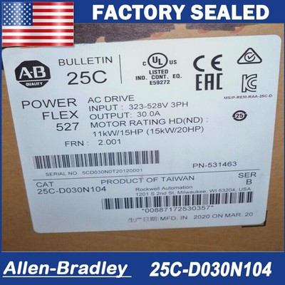 1PC 25C-D030N104 BRAND NEW Allen-Bradley 25CD030N104 FREE  Shipping US