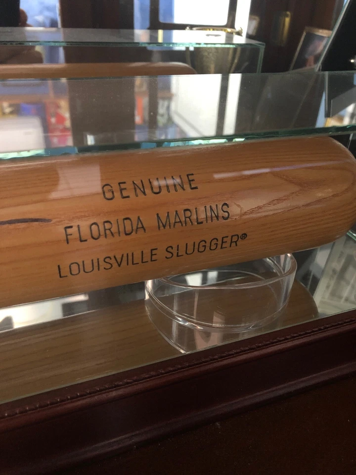 Bate de béisbol profesional Louisville Slugger firmado por Paul Lo Duca genuino Florida Marlins Foto 3 de 4