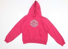 Wigan Athletic Damen Hoodie Rosa Baumwollmischung Gr&ouml;&szlig;e L