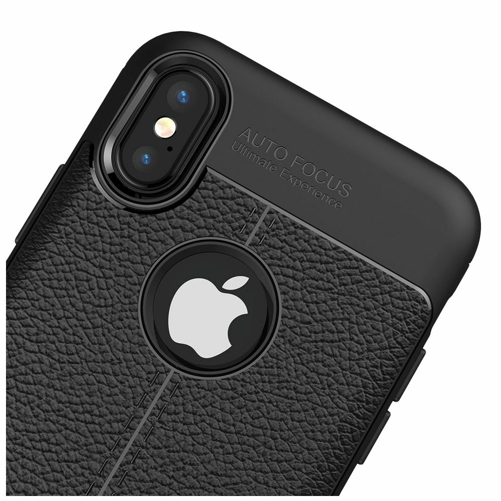 Coque iPhone XS Max motif cuir idéale pour le bureau et le quotidien