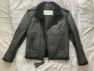 BODA SKINS KAY MICHAELS: SHEARLING LEATHER JACKET