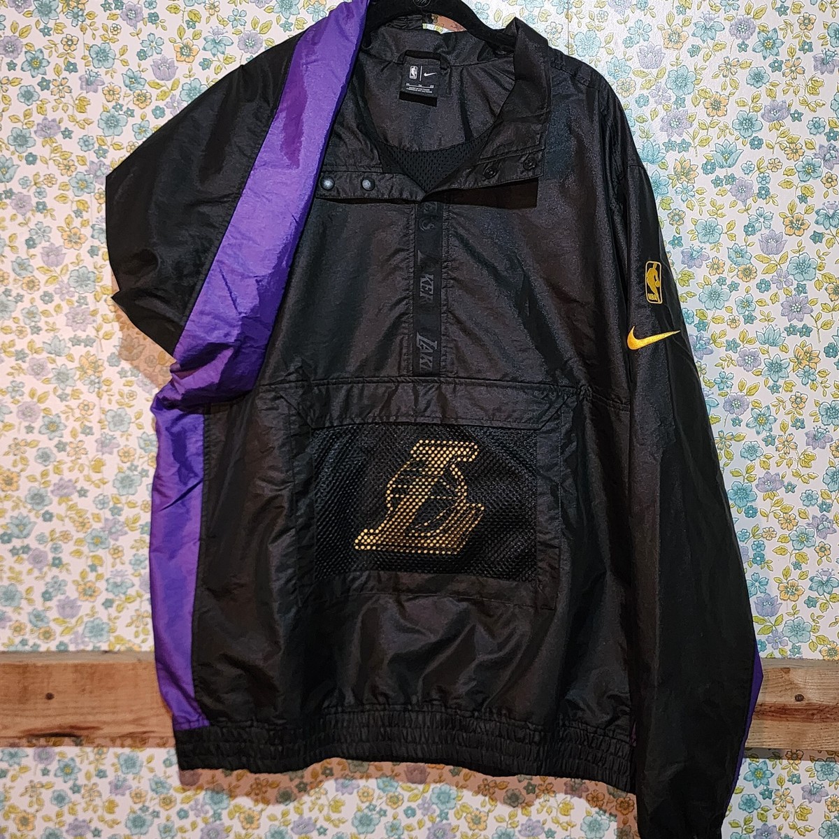 nike nba los angeles lakers courtside jacket