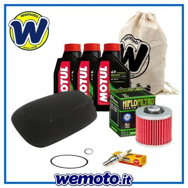 Kit Tagliando Olio MOTUL 5100 Filtri Candela per Yamaha XT 600 Z 1VJ 1986 - 1987