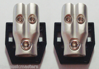 2X DISTRIBUTION BLOCK 0-4-8 Gauge Power Wire Cable Splitter Car Audio Connector