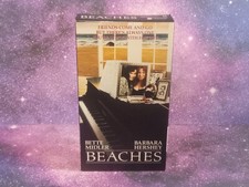 Beaches VHS Tape Bette Midler Comedy/Drama Classic Good Condition FREE SHIPPING