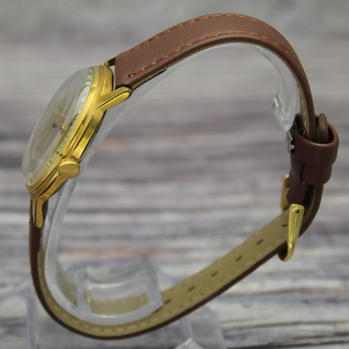 Soviet POLJOT Gilded Mechanical mens watch Poliot 1MCh USSR 1960s ПОЛЕТ⌚🦅 - Picture 5 of 9
