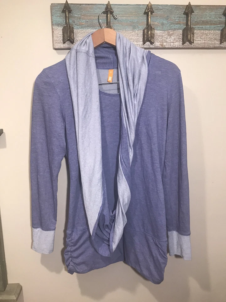 Bufanda Lucy Top manga larga adjunta infinita para mujer talla XS púrpura Foto 2 de 4