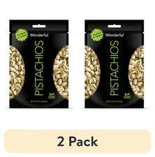 (2 pack) Wonderful Pistachios, In-Shell Roasted & Salted Nuts, 16 Ounce Bag