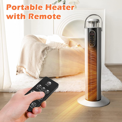 27u0026#034; Space Heater for Large Room 500 Sq Ft, Hotu0026amp;Cool Fan 1500W  Child Lock 1-12H | eBay