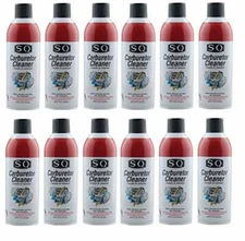 SQ Carburetor Cleaner, 12 pack, 12.5 OZ per can