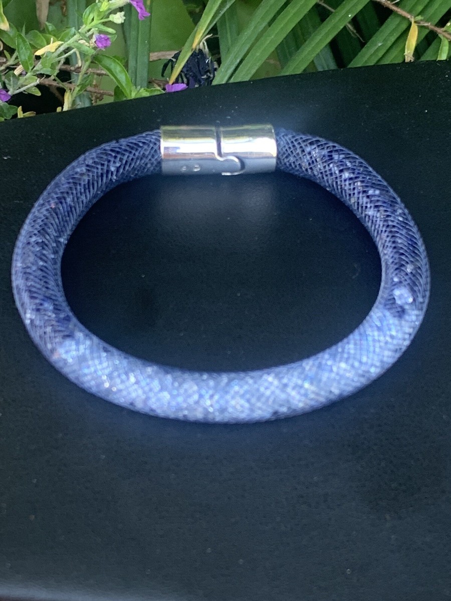 Swarovski Crystal Stardust BLUE Mesh Bracelet with Magnetic Swarovski Crystal Stardust BLUE Mesh Bracelet with Magnetic