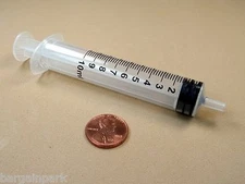 10ml Luer Slip Syringes 10cc Dispense Adhesives E6000 Glue - Choose Quantity