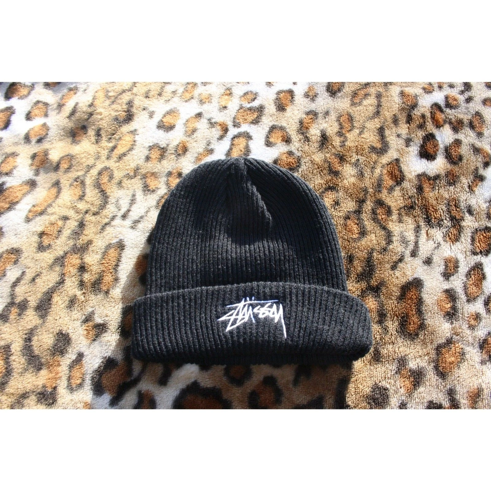 Bonnet Stussy style streetwear vintage deadstock tricot brodé suprême année 2000 OS