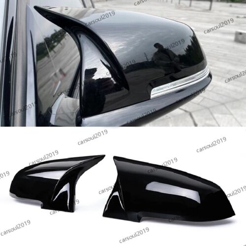 Wing Mirror Cover Cap Glossy Black For BMW F20 F21 F30 F31 F32 F36 X1 E84 F87 UK - Picture 3 of 15