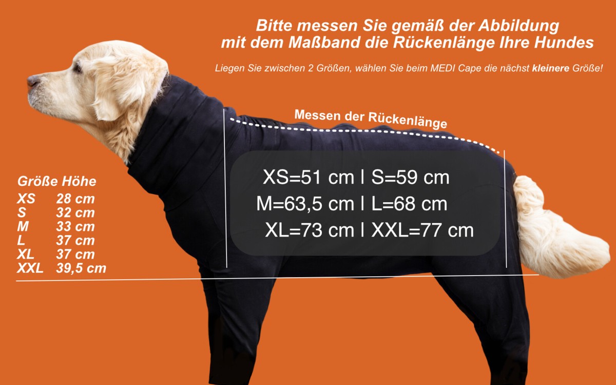 LovinPet Hundebody – Postoperativer Overall Für Große Hunde Mit Reflektierendem Design