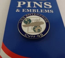 BRAND NEW Lapel Pin USS Enterprise CVN-65 1"