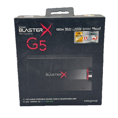 Creative Sound BlasterX G5 Pro Gaming 7.1 HD Headphone Amplifier External Audio.