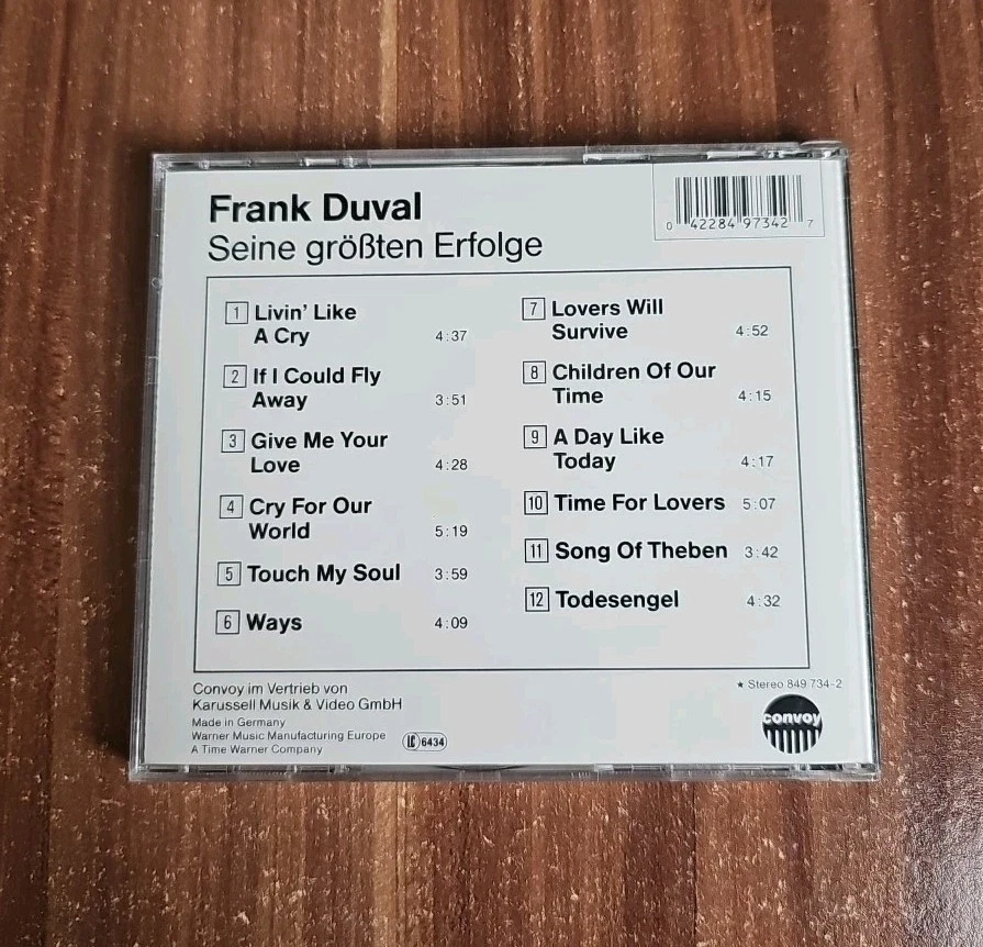 Frank Duval - Seine größten Erfolge - Best of Musik CD ***sehr guter Zustand*** - Bild 2 von 3
