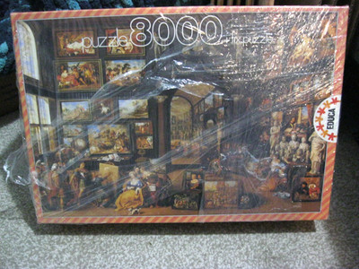 EDUCA 8000 PIECE PUZZLE ALEXANDER MAGANO VISITING APELLES STUDIO NEW SEALED RARE