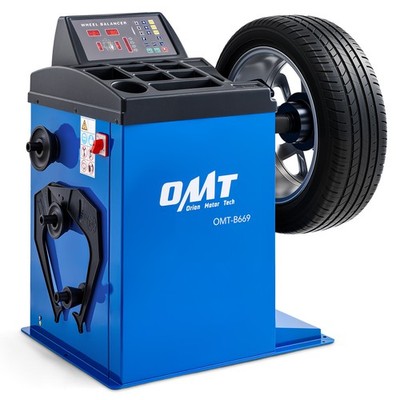 OMT 24'' Wheel Balancer for Inside & Outside Imbalances 3'' to 12'' Rim Width