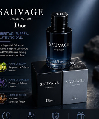 Dior Sauvage Eau de Parfum Spray 3.4 fl oz Long Lasting Bergamot Lavender