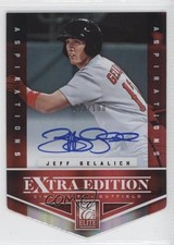 2012 Elite Extra Edition Aspirations Die-Cut Signatures Jeff Gelalich Auto 0a9