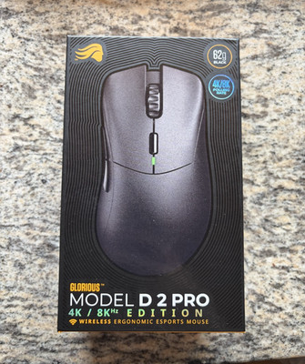 Glorious Model D 2 PRO Wireless 4K/8K Polling Gaming Maus Schwarz