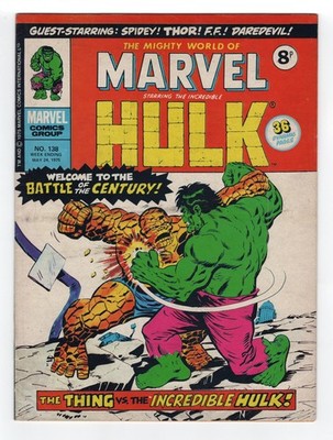 1972 MARVEL INCREDIBLE HULK #153 & FANTASTIC FOUR #73 THING COVER RARE KEY UK