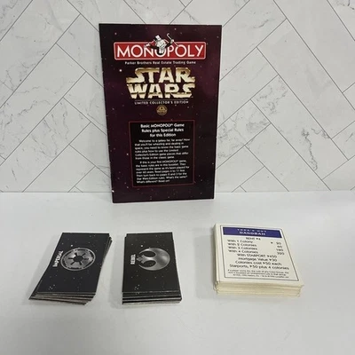 Star Wars Monopoly Limited Collectors Edition 1996 Ersatz Eigentum Karten + - Bild 1 von 4