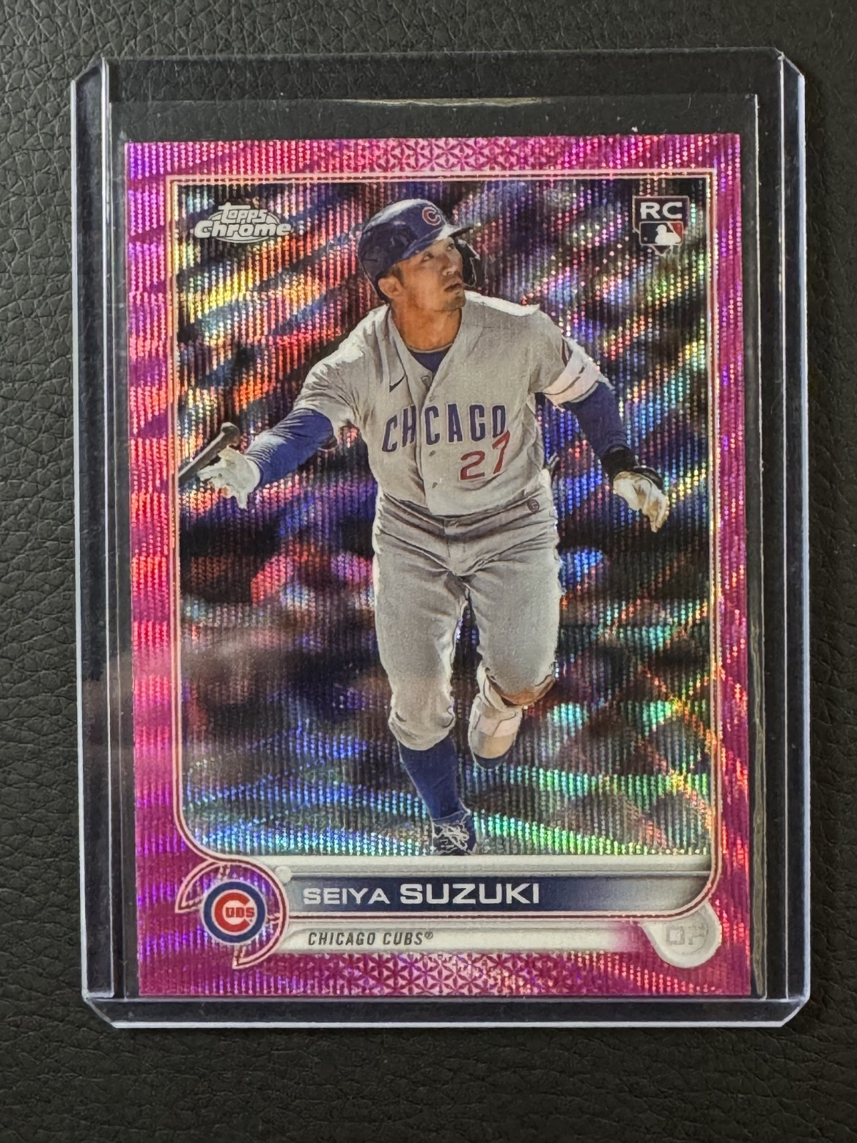 2022 Topps Chrome Update Seiya Suzuki Pink Wave Refractor #USC115 RC Rookie Cubs