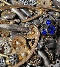 Mixed Loose Metallic Spacers And Beads Bulk Lot for Jewelry Making Craft Supply