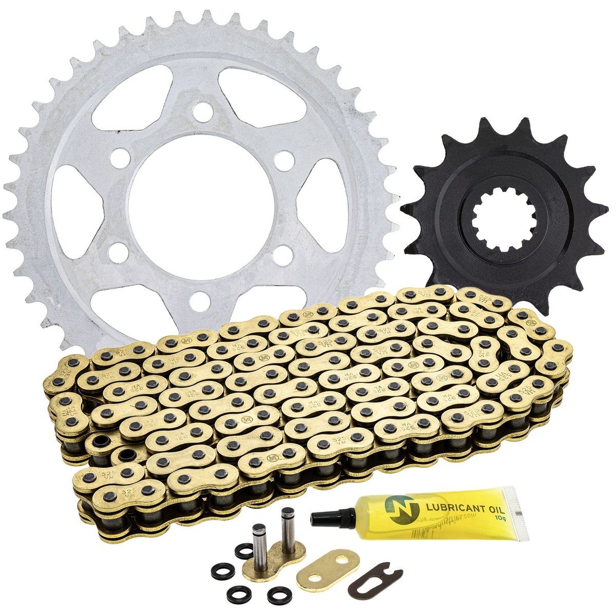 NICHE Sprocket Chain Set for Kawasaki Z900RS 15/42 Tooth 525 X