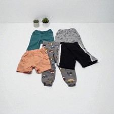 5pc Boy Clothes Lot 24M Shorts Pants Joggers Denim Construction Dino