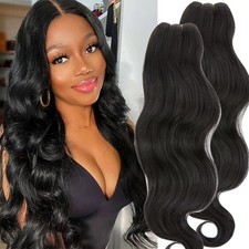 Double Weft Hair Extensions Human Hair Thick Weave Weft Real Remy Full Head 300g