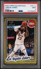 2025 TOPPS SILVER PACK 1980-81 TOPPS CHROME BASKETBALL LEBRON JAMES 11/50 PSA 9