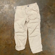 Vintage Polo Ralph Lauren military Pants Mens 32x29 Beige Cargo Paratrooper