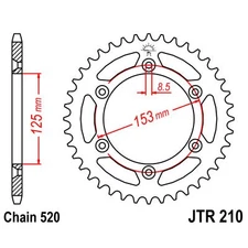 29442 - RING, GEARBOX, REAR Compatible with HONDA CR 500 R (PE02) 500 1984-2001