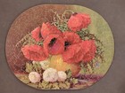 1940s/50s OVAL Wooden Puzzle 177 p. COMPLETE w/ 7 Figs (Poppies) - NO BOX — photo 1