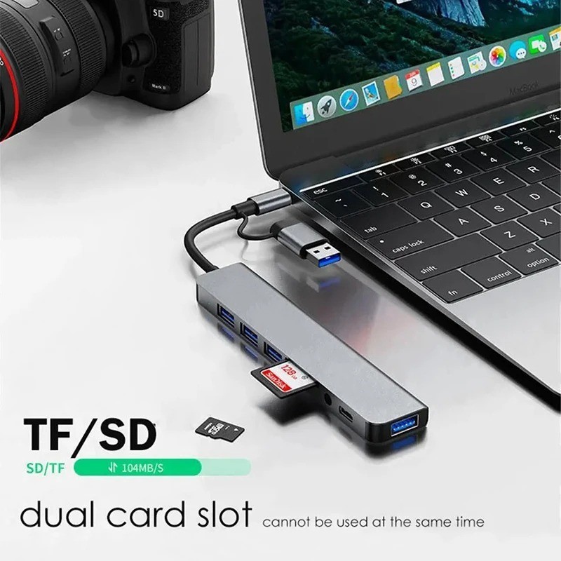 8 In 2 USB 3.0 HUB USB C HUB USB C Docking Station High Speed Transfer image 7